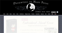 Desktop Screenshot of daughtersofmarypress.com