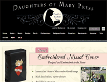 Tablet Screenshot of daughtersofmarypress.com